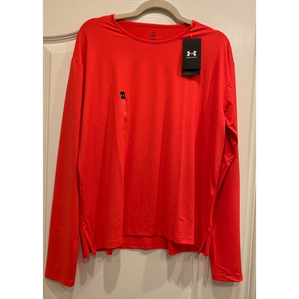 NWT Under Armour Womens Heat Gear Polyester‎ Shirt Sz Large